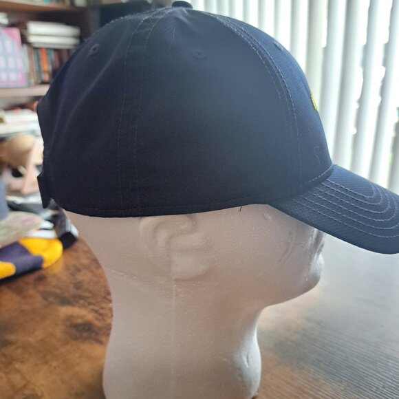 Carmax Strapback Hat Blue OSFA Adjustable Embroidered Vented Holes Polyester - Picture 3 of 4